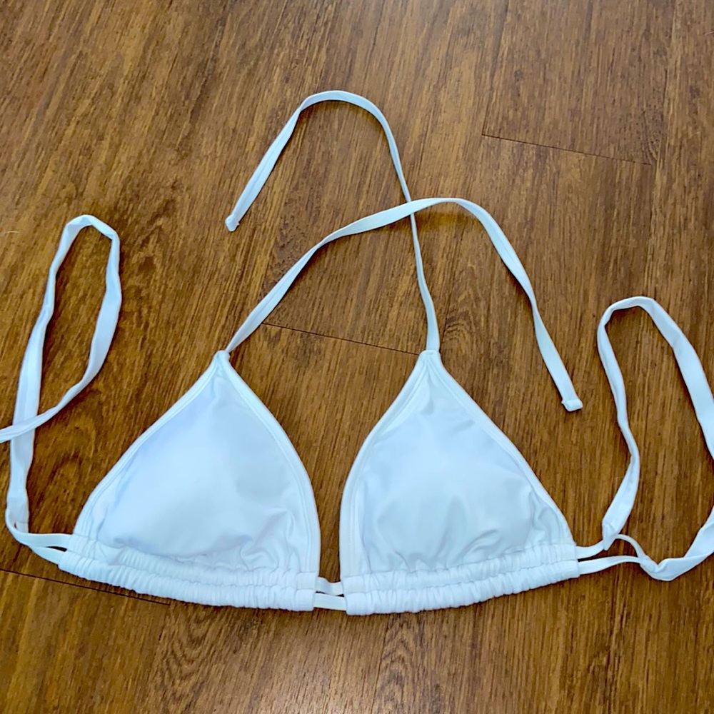 White bikini top size Large
